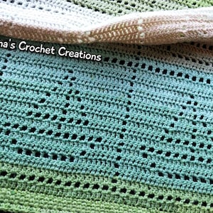 Smooth Sailing Blanket | Filet Crochet Boat Pattern | Filet Crochet Blanket Pattern | Baby Blanket | Nana&#39;s Crochet Creations | Filet Boats