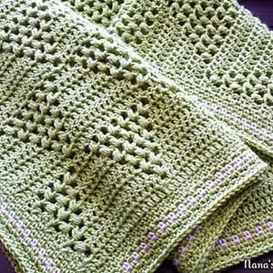 Triangle Puff Blanket | Crochet Blanket Pattern | Baby Blanket Pattern | Puff Stitch | Puff Stitch Triangles | Nana&#39;s Crochet Creations |
