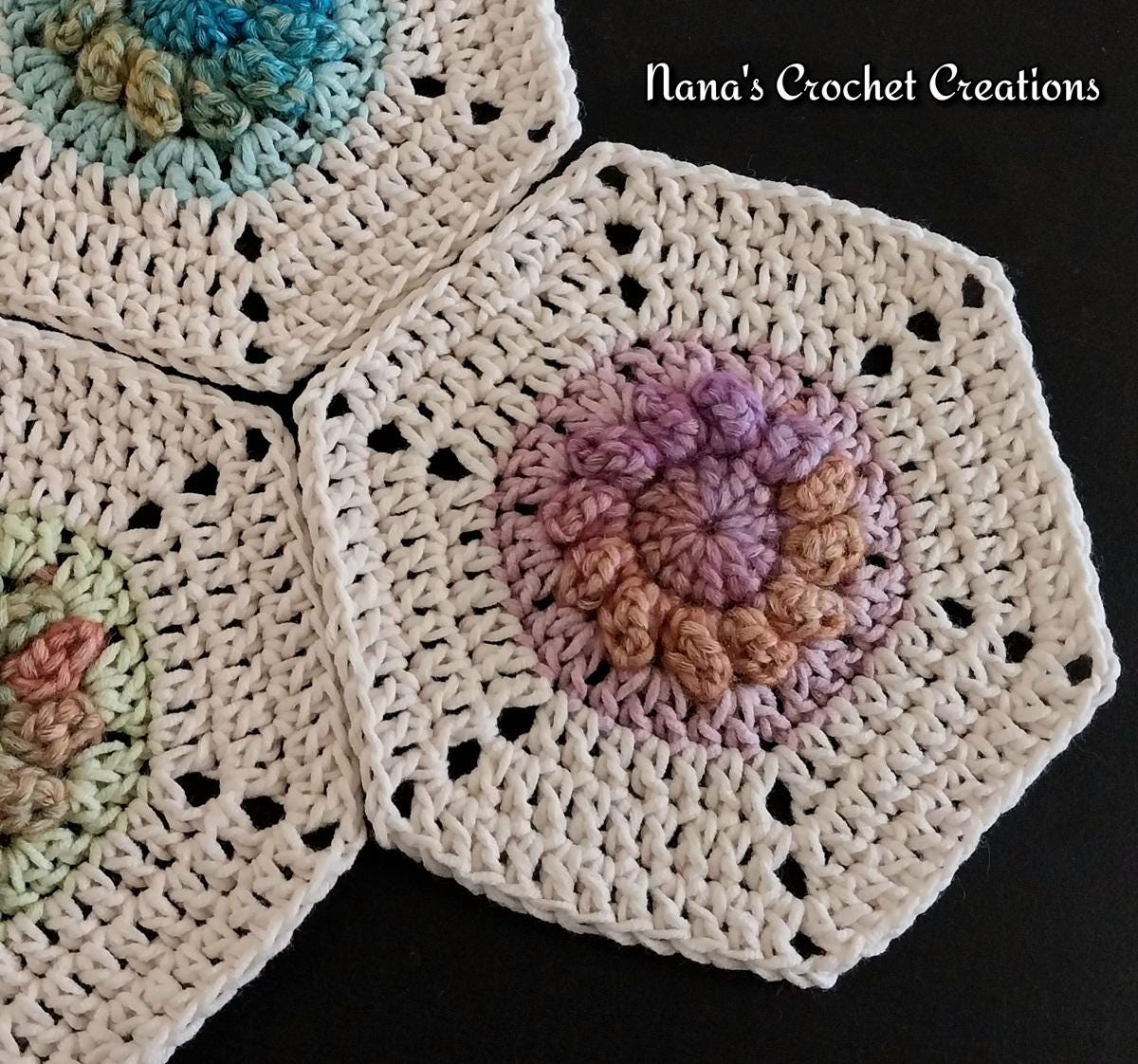 40 Beautiful Circle Crochet Patterns To Make For Your Home 31 Simple Floral Circle Hexagon Crochet Hexagon