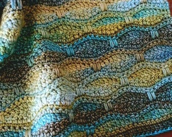 Lily Pond Baby Blanket | CROCHET BLANKET PATTERN | Pdf Download |