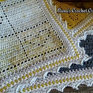 Happy Hearts Blanket Pattern | Filet Pattern | Filet Crochet Blanket Pattern | Crochet Pattern | Filet Heart Blanket | Filet Heart
