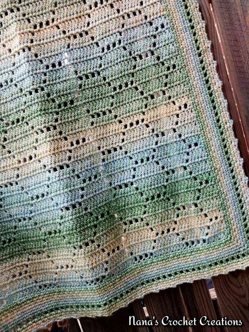 Sweet As Can Bee Blanket Crochet Pattern: Filet Honeycomb (PDF Pattern) image 10