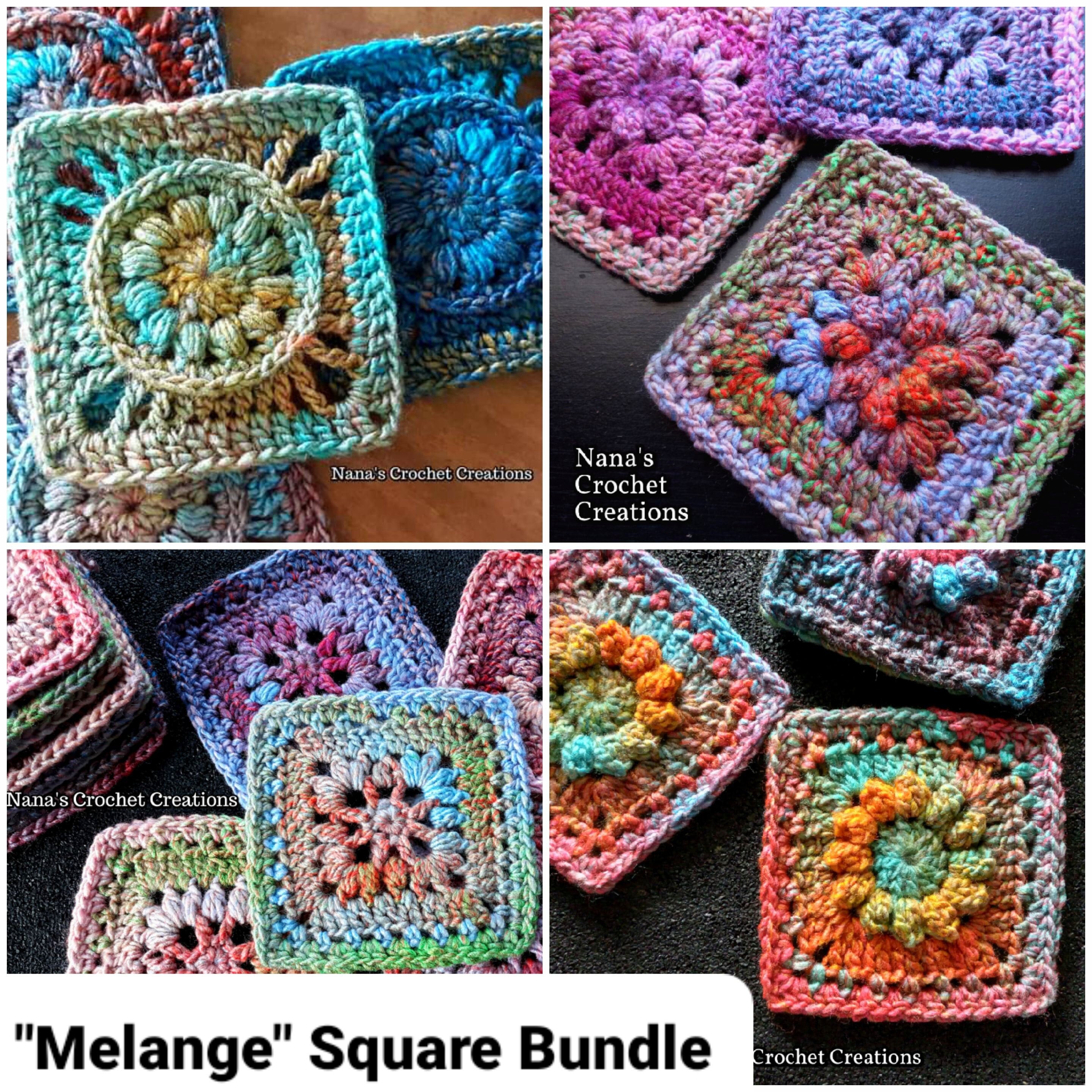 How to Crochet The Melange Flower Blanket Square (Free Crochet