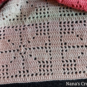 Summer Flowers Blanket Pattern | Filet Crochet Blanket Pattern | Crochet Pattern | Filet Flowers | Nana&#39;s Crochet Creations |