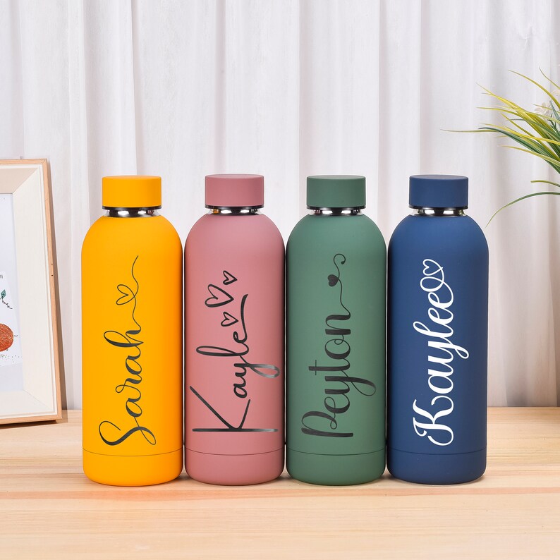 Engraved Bottlepersonalized Bottlebridesmaid Tumblername Etsy Australia