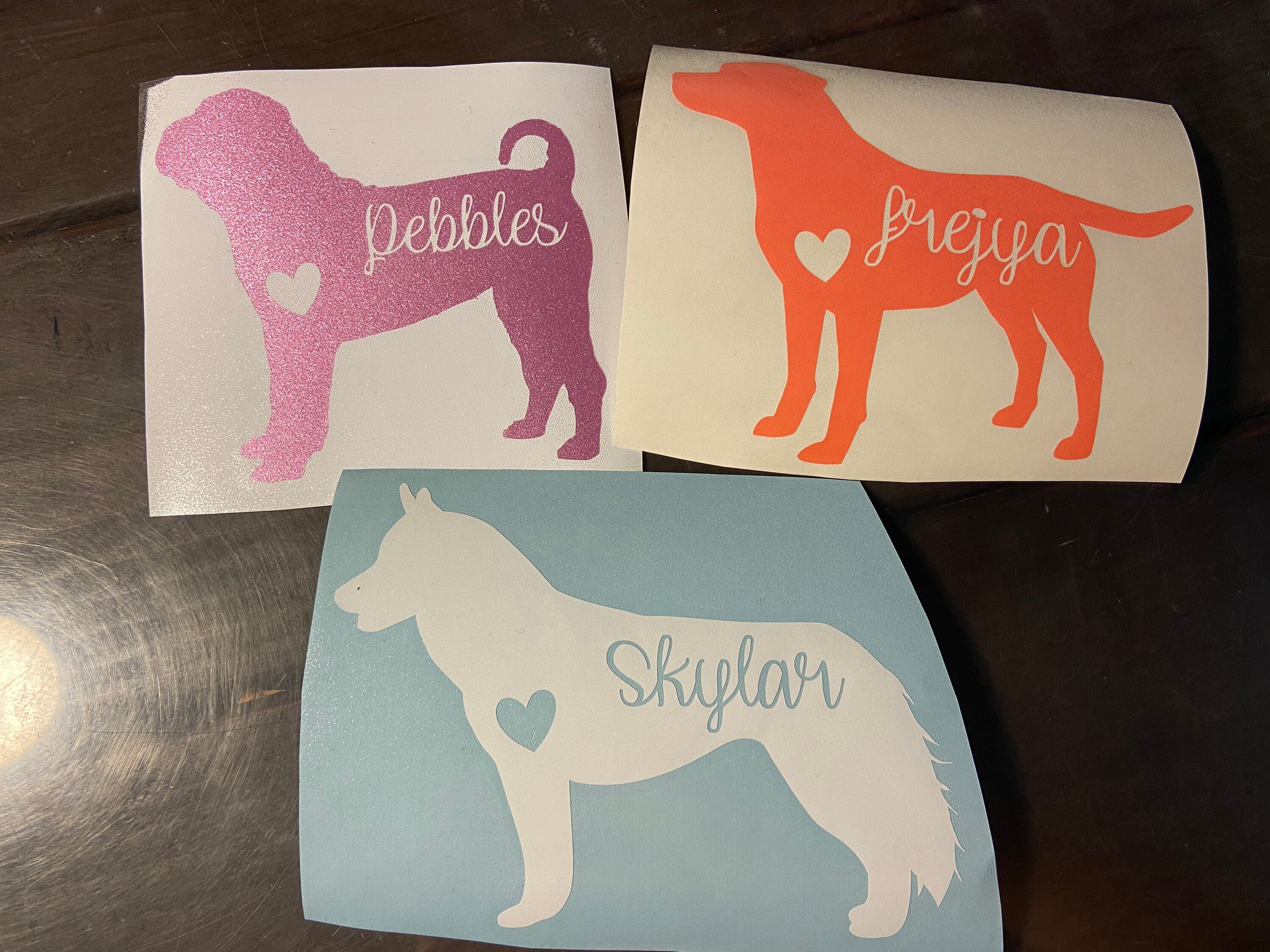 Custom Dog Decals Personalized Dog Decals Dog Decals Car Etsy