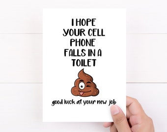 Funny Coworker Leaving Card