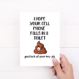 Funny Coworker Leaving Card, Gift for Co-worker Going away, New Job, Going Away Gift, Sarcastic Cards