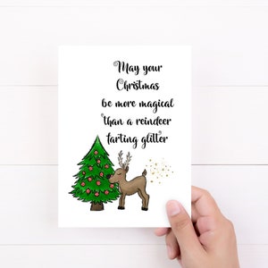 Funny Christmas Cards, Fart Jokes, Best Friend Holiday Greeting, Magical Christmas, Funny Reindeer