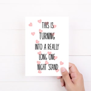 Funny Anniversary Card, Valentine's Day, One Year Dating Card for boyfriend, girlfriend