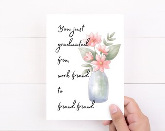 Work Friends, Funny Cards, Coworker Gift, Work Besties, Co-worker Card