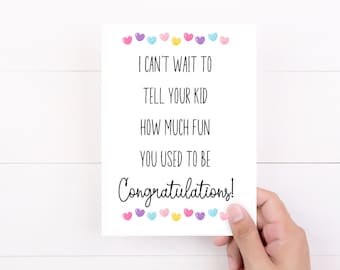 Funny Pregnancy Congratulations Card, Mom to be Gift, New Baby Card