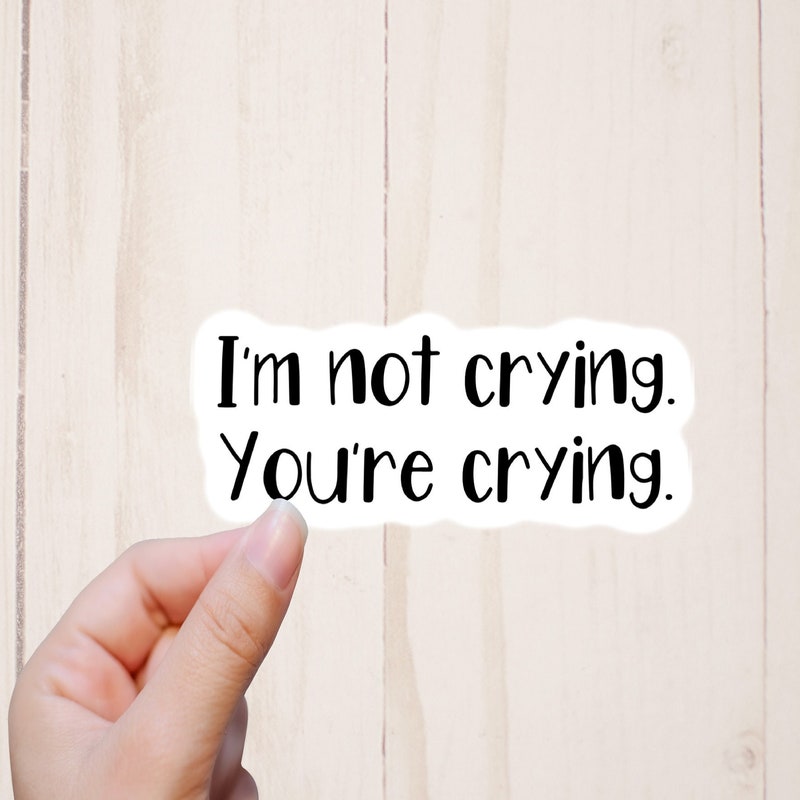 Cry Help Sticker Crying Stickers - Etsy