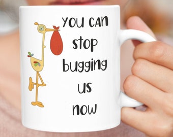 Grandparent Pregnancy Announcement, Pregnancy Baby Reveal to Family, Funny Coffee Mug for Parents