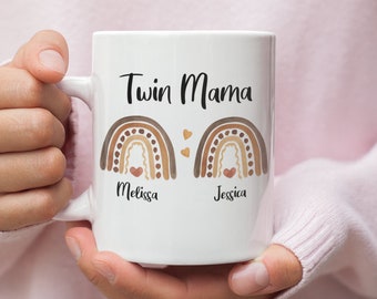 Twin Mom Mug, Twin Mom Gift, Mom Of Twins Gift, Custom Twin Mom Mug, Mothers Day Mug, Twin Mama