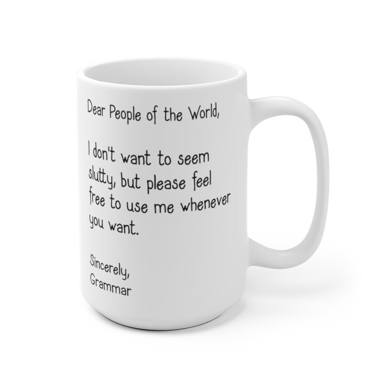Grammar Nerd Gift Sarcastic Coffee Mug for Teachers Editors Etsy