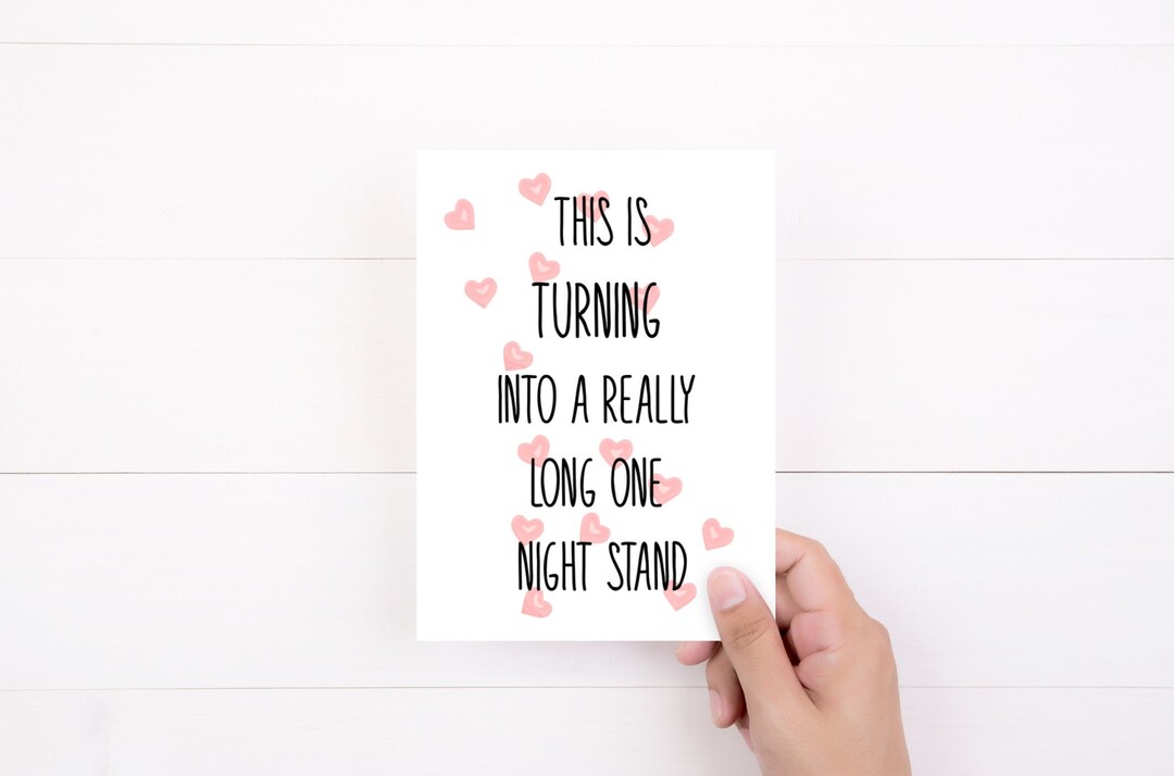 Funny Anniversary Card, Valentine's Day, One Year Dating Card for ...