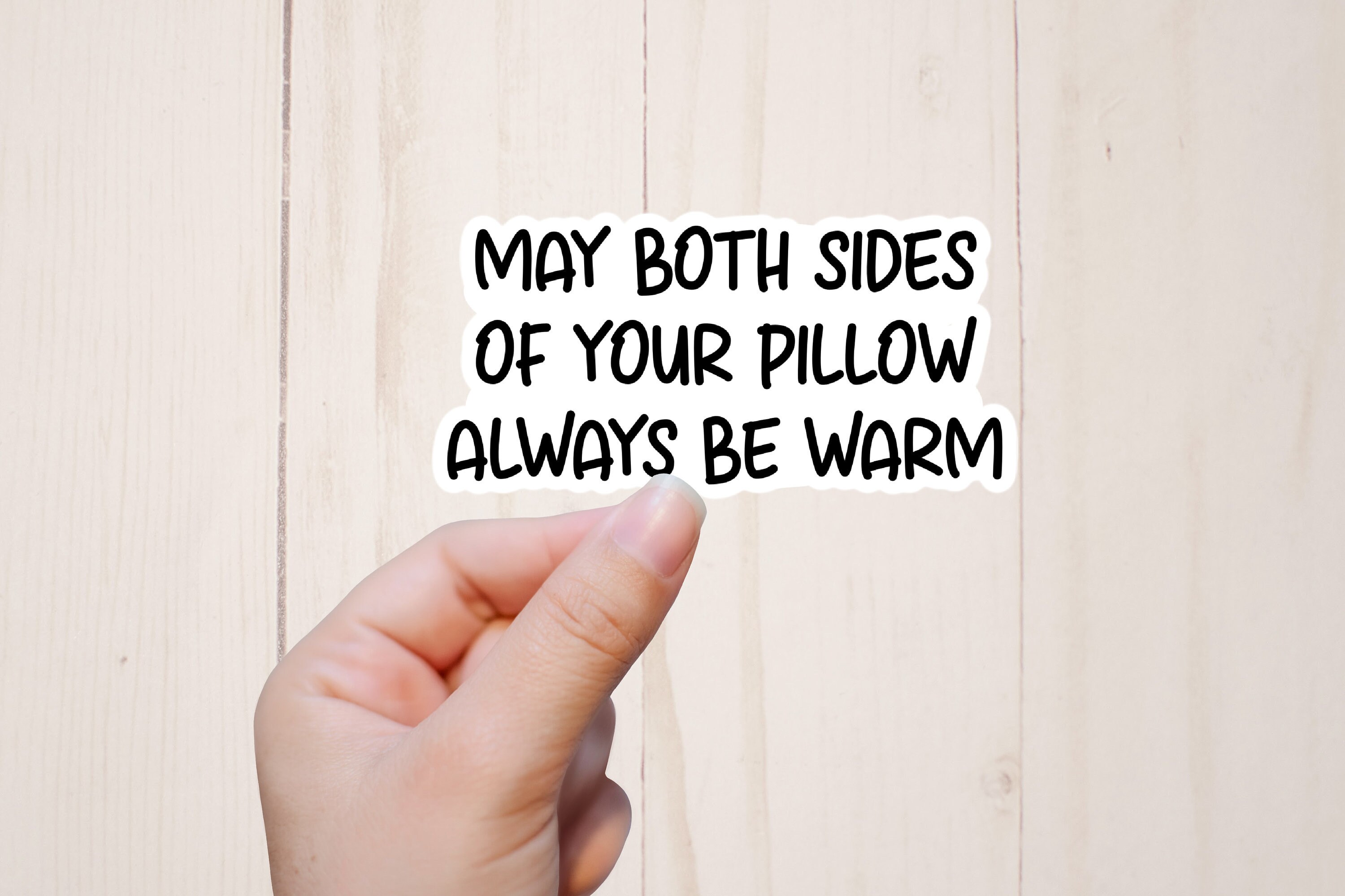 Funny Sticker May Both Sides of Your Pillow Always Be Warm Etsy