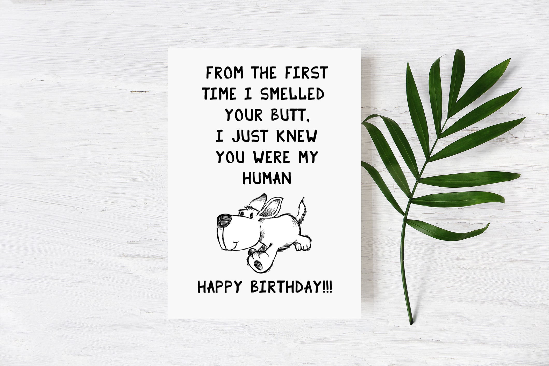 Funny Happy Birthday Card From the Dog, Dog Mom Birthday Card, Card for ...