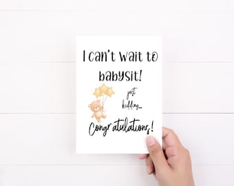 Funny Baby Shower Card, Expecting Mom Gift, Snarky Humor, Pregnancy Card, Baby Card Friend