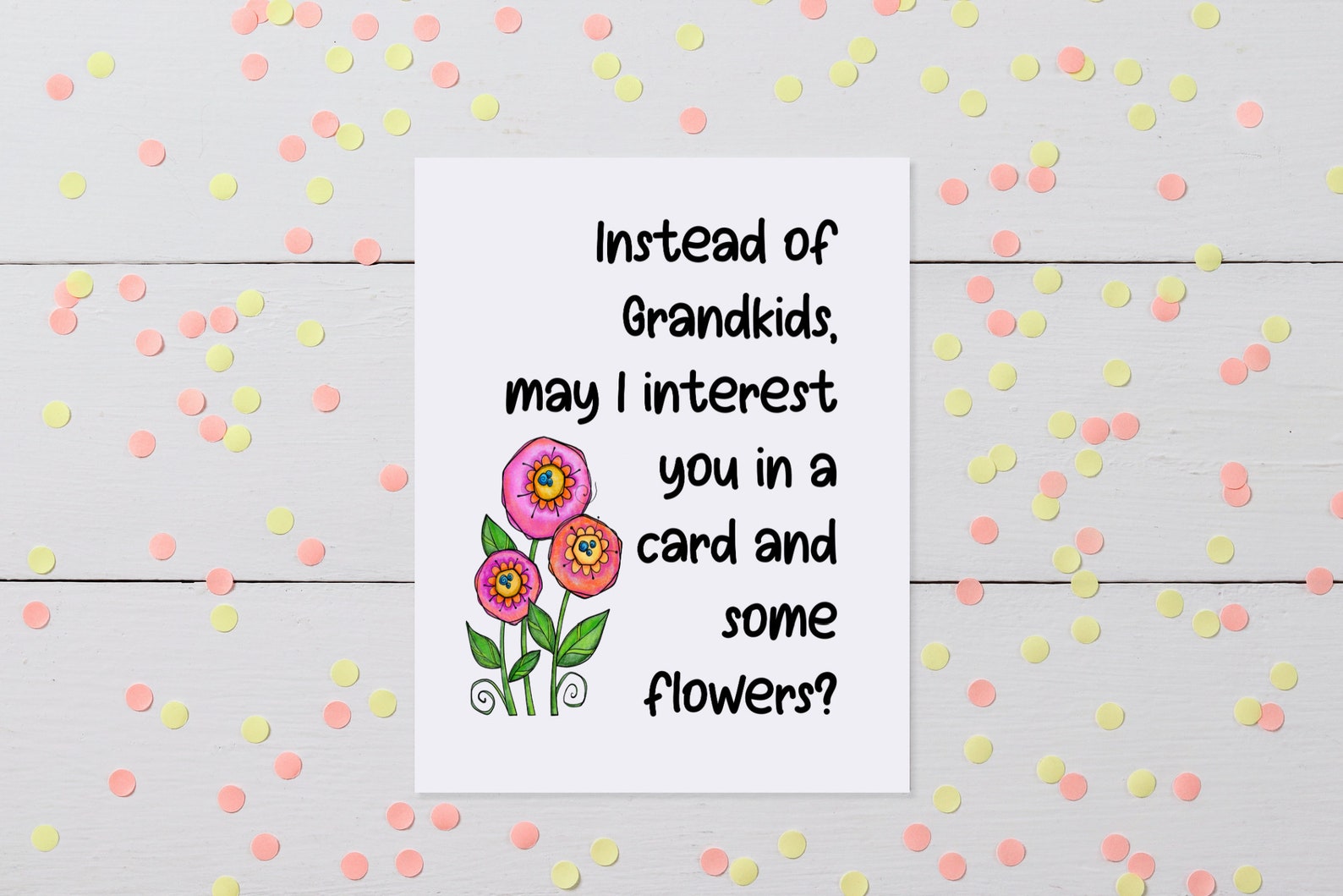 Funny Mothers Day Card, Mom Birthday Card From Daughter, Instead of ...