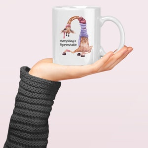 Todo es figurable, taza de jirafa, regalo de alegría, aumento de confianza para Bestie, lindas tazas de café imagen 8