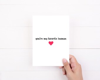 Simple Love Card, Valentine Anniversary Card