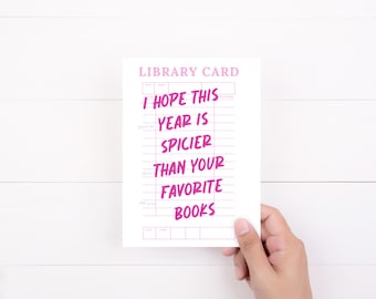 Spicy Romance Reader Birthday Card, Funny Book Lover Card