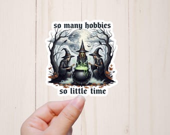 Funny Witch Halloween Sticker: Girls Will Be Girls, Feminist Laptop Decal