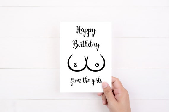 Boobs Card, Happy Birthday From the Girls, Funny Cards, Adult Humor  Birthday Cards -  Norway