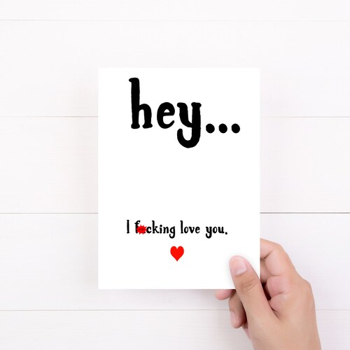 Tarjeta de "Te amo", Tarjeta sencilla, Tarjeta para mi mejor amigo, Hola, te amo, Simplemente porque sí, Maldición, Humor para adultos