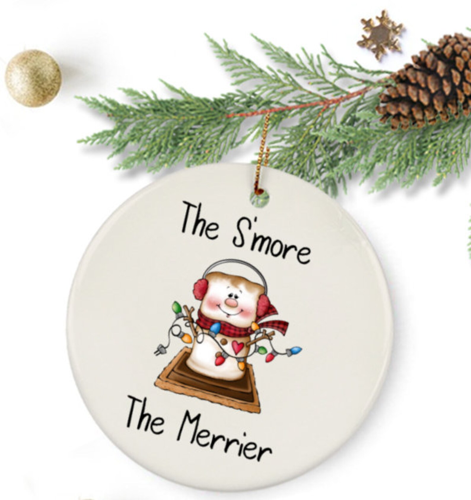 Smores Ornament The S'more The Merrier Christmas Bauble Etsy 日本