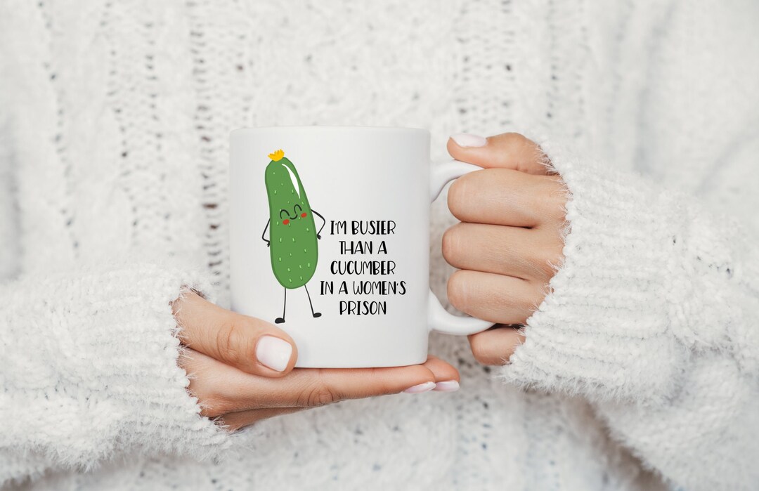 Funny Creepy Girl Novelty Mug - 11oz Ceramic - Sarcastic & Hilarious Gift Idea