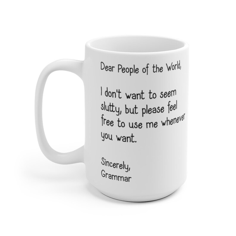 Grammar Nerd Gift Sarcastic Coffee Mug for Teachers Editors Etsy