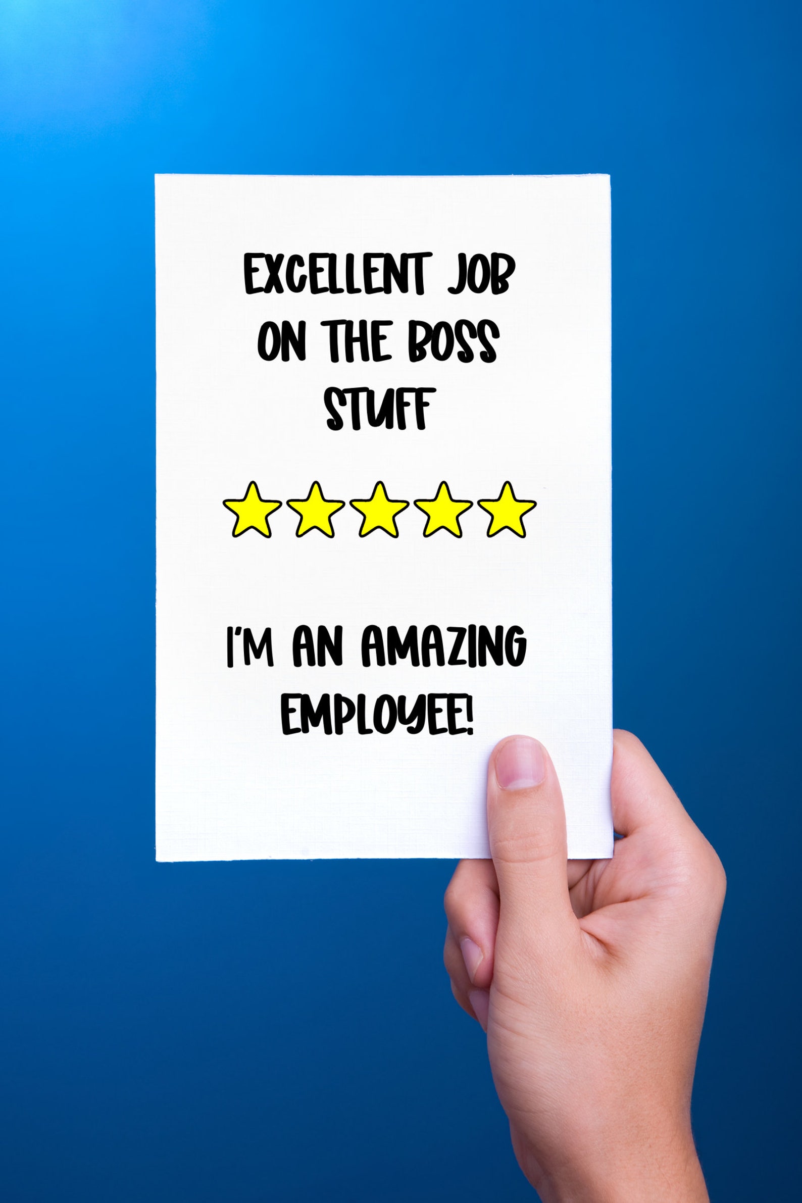 Boss Card Funny Boss's Day Gag Gift for Bosses Etsy