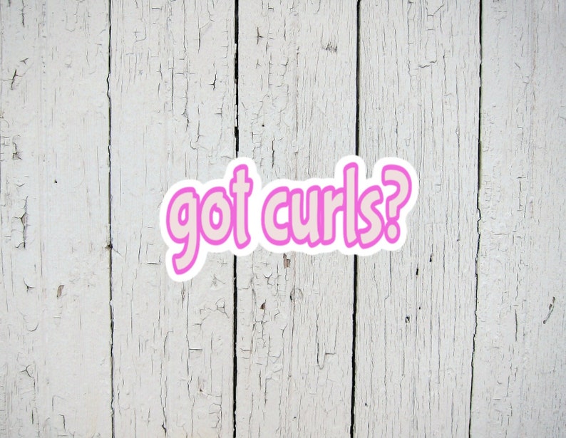 Curly Hair Stickers Got Curls Natural Hair Sticker Laptop Etsy