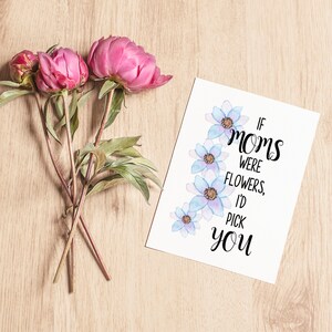 Mothers Day Card, Pretty Mother's Day Card, Floral Card, Birthday Card ...