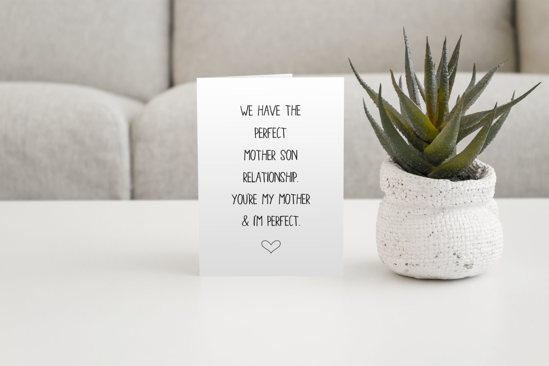 Funny Mother's Day Card From Son, Mother Son Card, Mom Birthday Card ...