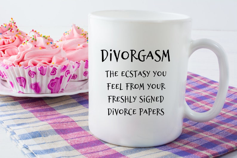 Regalo de divorcio, taza de café sarcástico para recién separados, regalo para recién divorciados imagen 9