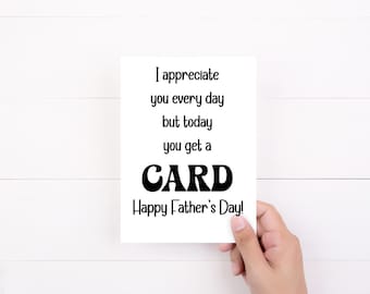 Happy Father's Day Card, Funny Card For Dad