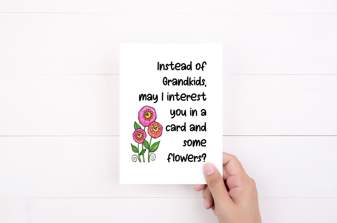 Funny Mothers Day Card, Mom Birthday Card From Daughter, Instead of ...