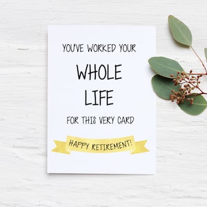 Happy Retirement Card, Funny Cards, Retirement Gift bild 4