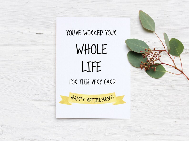 Happy Retirement Card, Funny Cards, Retirement Gift bild 4