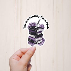 Romantasy Book Club Sticker, Romance Fantasy Book Lover Gift