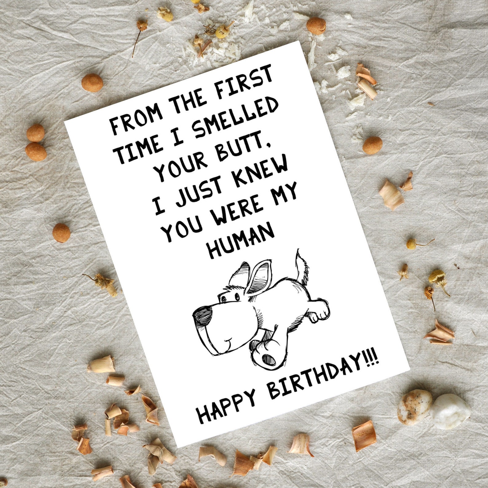 Funny Happy Birthday Card From the Dog, Dog Mom Birthday Card, Card for ...