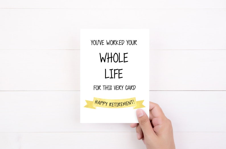 Happy Retirement Card, Funny Cards, Retirement Gift bild 1