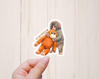 Baby Monkey Punch Sticker, Viral Monkey Punchi, Team Punch