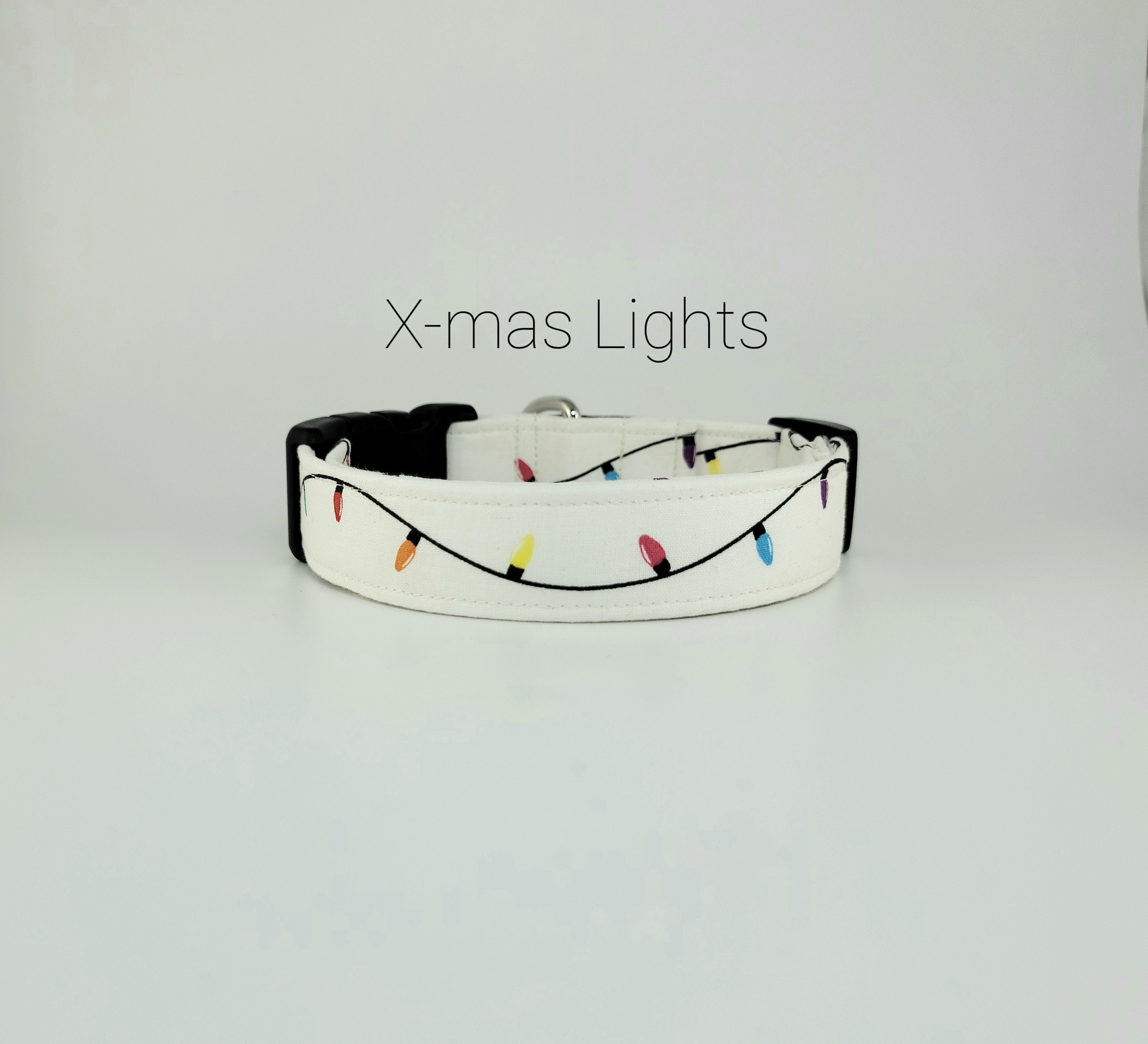 Christmas Lights Dog Collar Fabric Dog Collar Ol Porch Dog Etsy UK