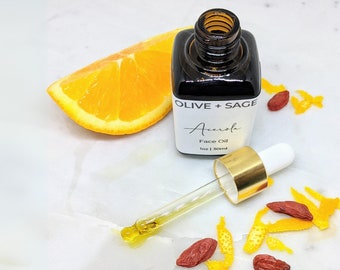 Vitamin C Face Oil – Organic Facial Serum for Glowing Skin with Superfruit Oils