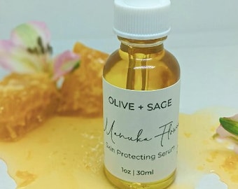 Manuka Face Serum for Oily & Sensitive Skin | Lightweight Face Oil | Balancing Botanical Skincare